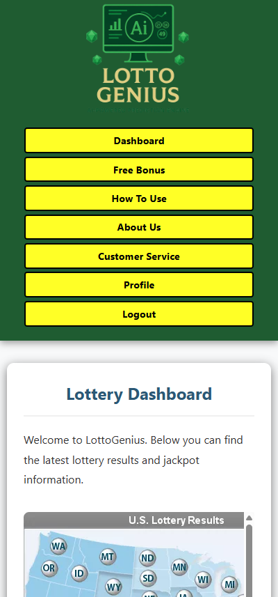 LottoGenius AI App